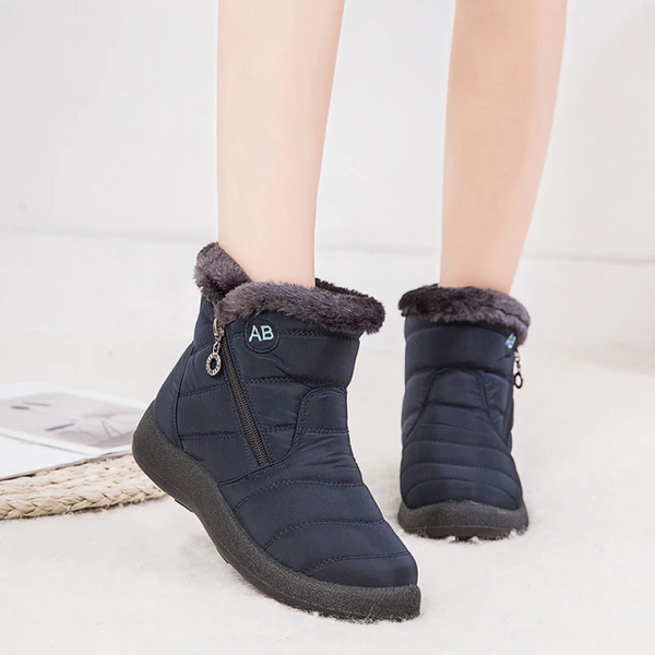 Boots For Women | Quilted Upper Mid Ankle Flat Style
