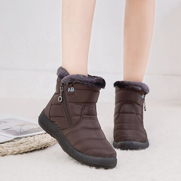 Boots For Women | Quilted Upper Mid Ankle Flat Style