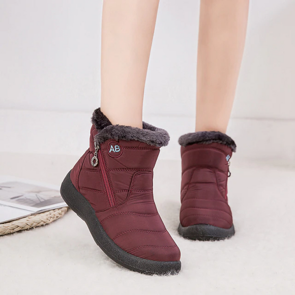 Boots For Women | Quilted Upper Mid Ankle Flat Style