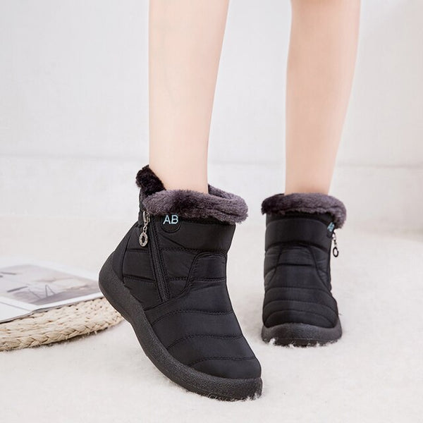 Boots For Women | Quilted Upper Mid Ankle Flat Style