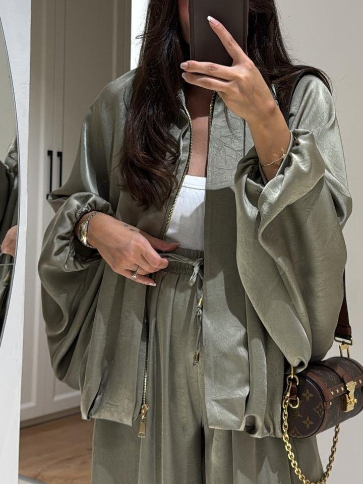 Women’s Matching Set | Draped Top & Palazzo Pants