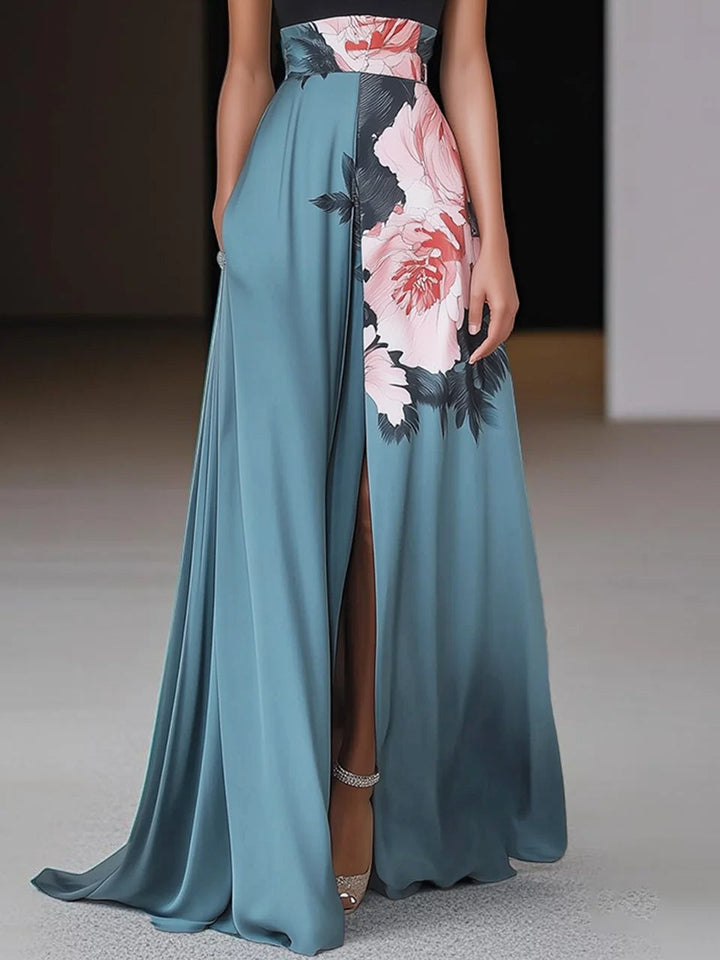 Women's Dress | Halter Top Front Slit Design