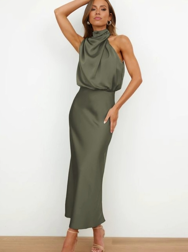 Women’s Dress | Halter Maxi