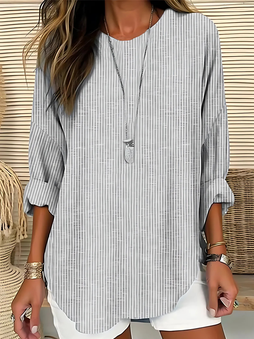 Blouse For Women | Relaxed Fit Long Sleeve