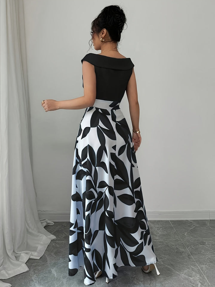 Women's Wedding Guest Maxi Dress | A Line V-Neck