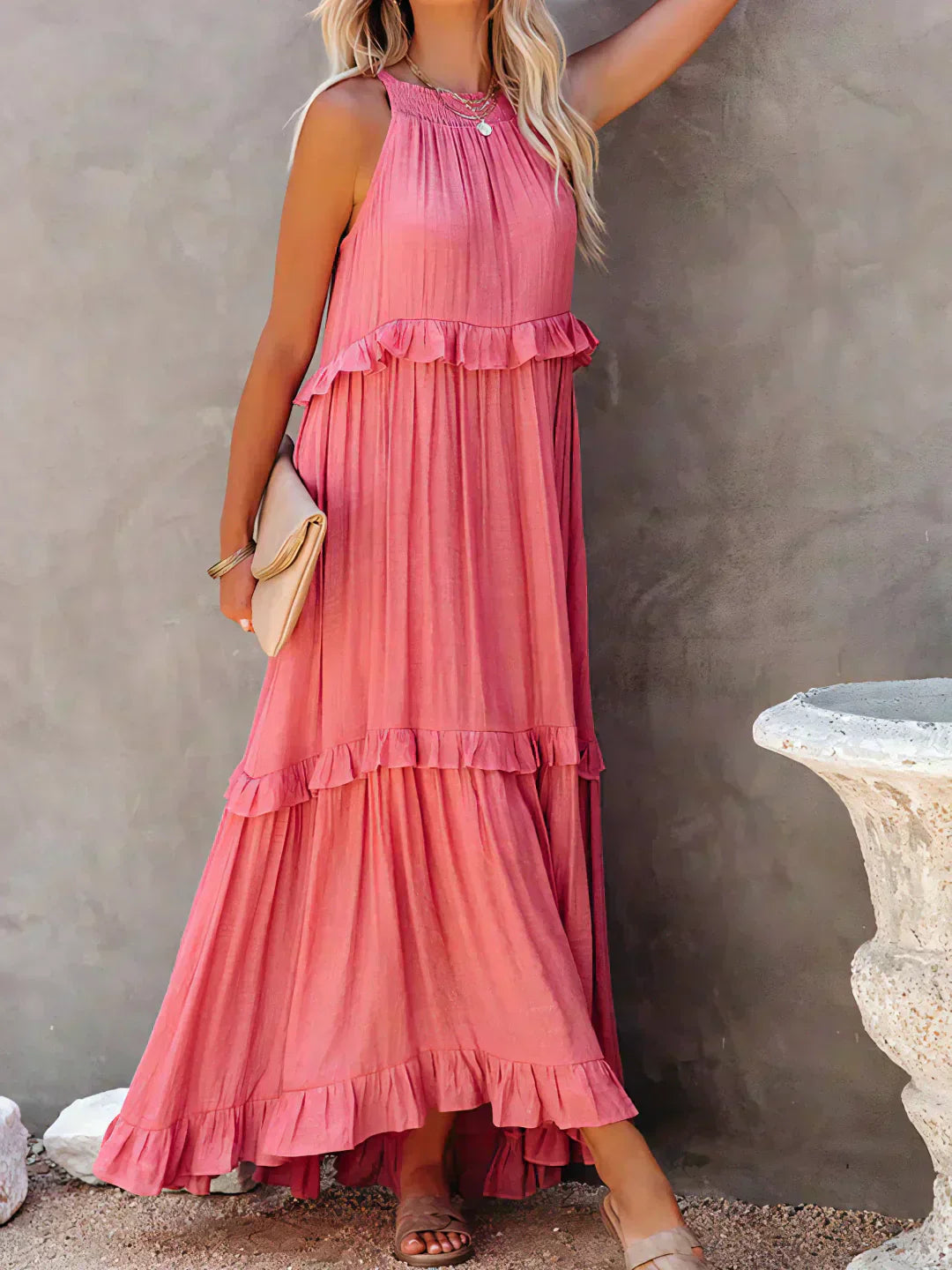 Maxi Dress for Women | Ruffle Detailing