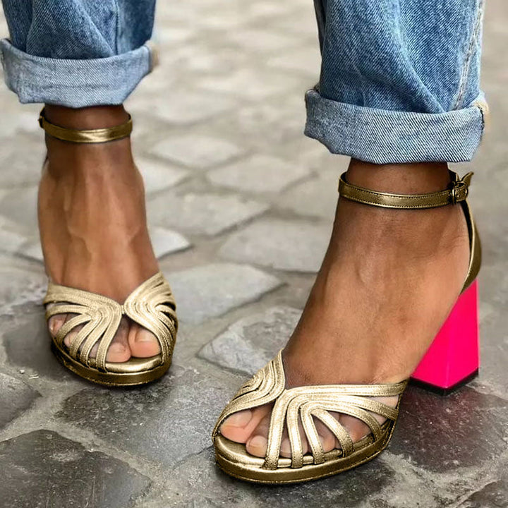 Sandals for Women | Block-Heel Ankle-Strap