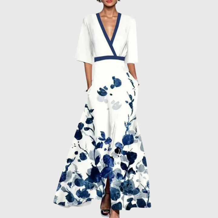 Women's Midi Sundress | V-Neck Floral Wrap