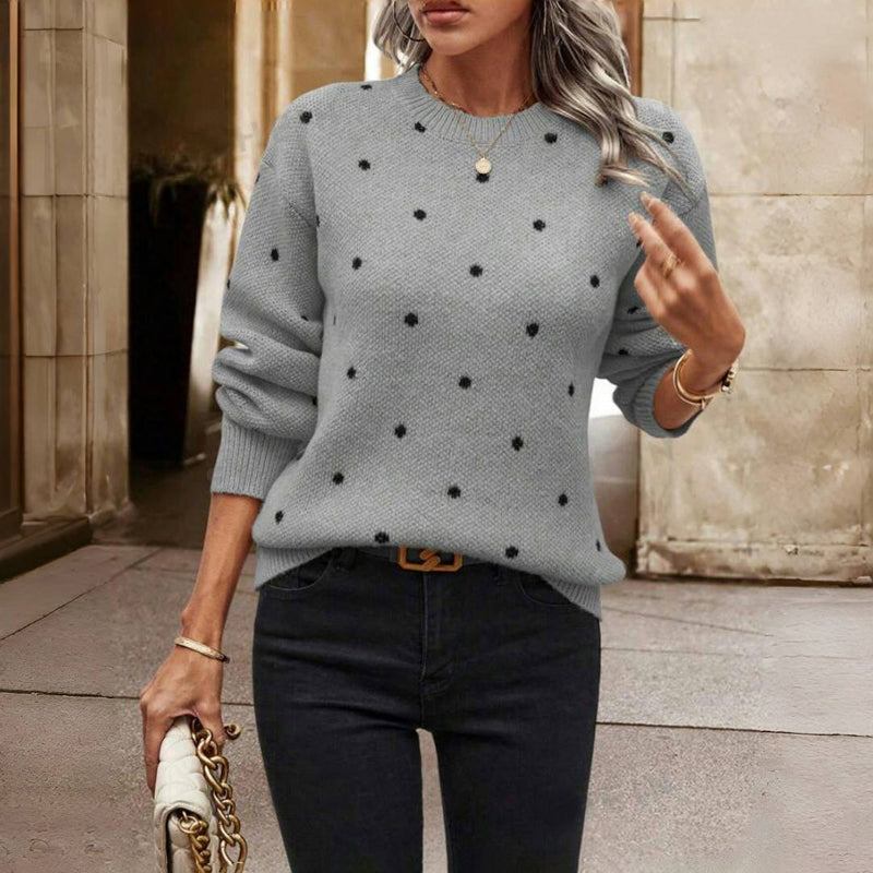 Sweater For Women | Dotted Round Neck