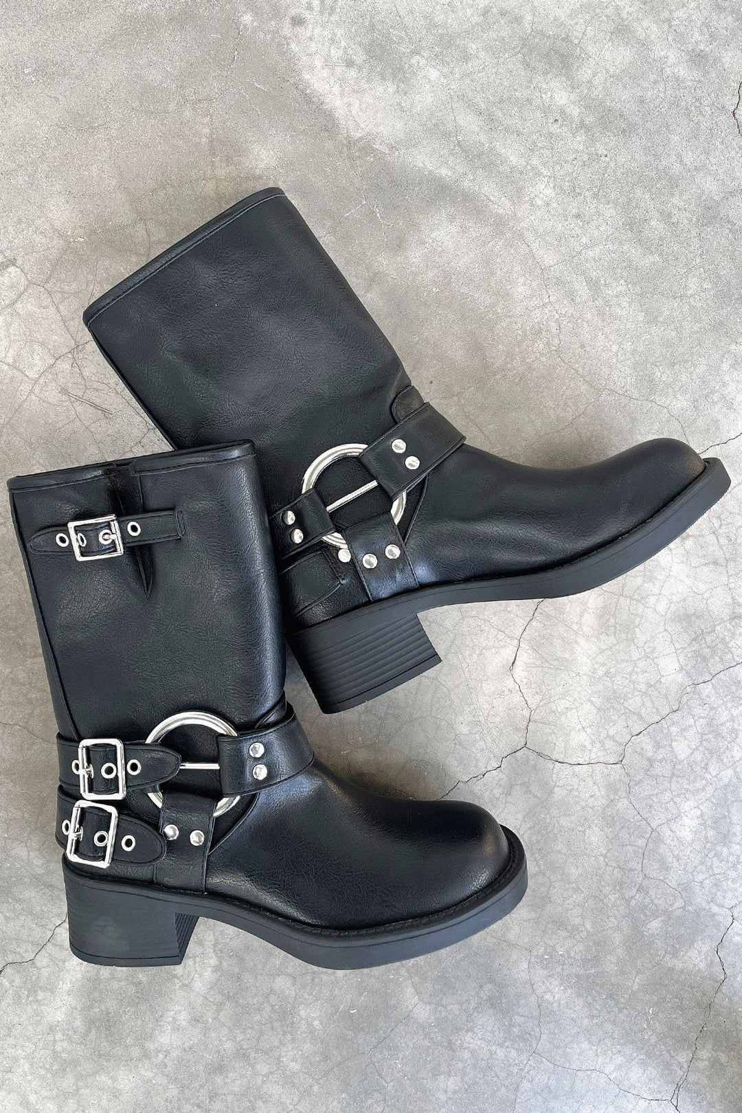 Boots For Women | Buckle Detail Block Heel Style