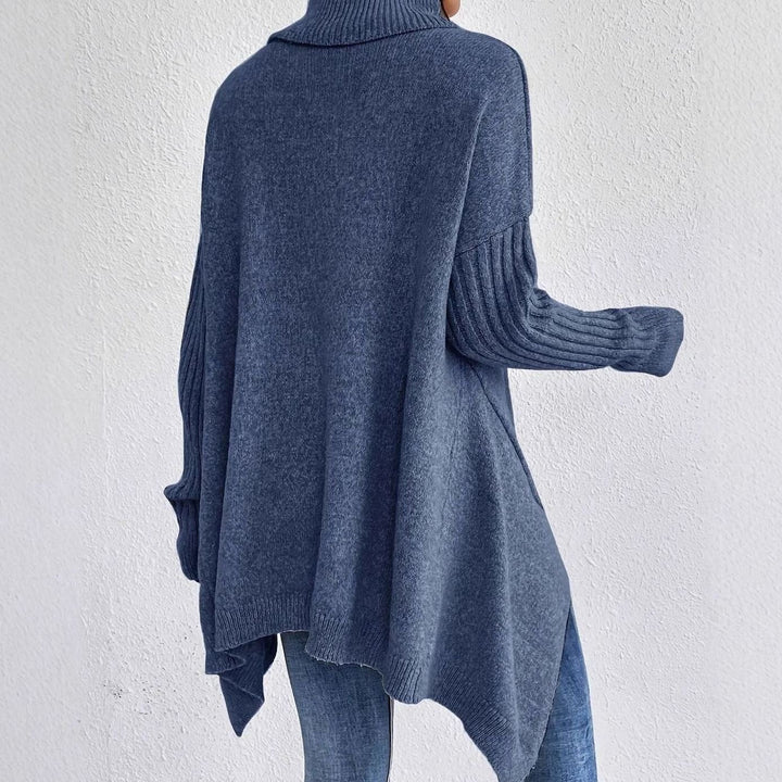 Arden | Women's Oversized Cashmere Turtleneck Longline Knit Sweater
