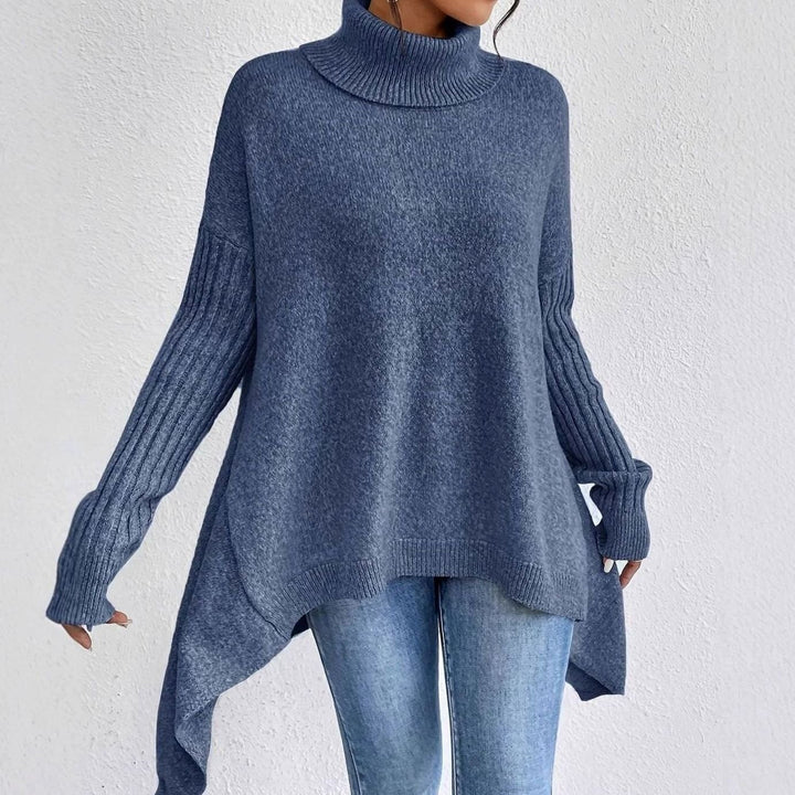 Arden | Women's Oversized Cashmere Turtleneck Longline Knit Sweater