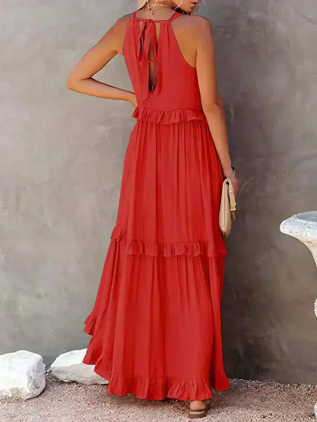 Maxi Dress for Women | Ruffle Detailing