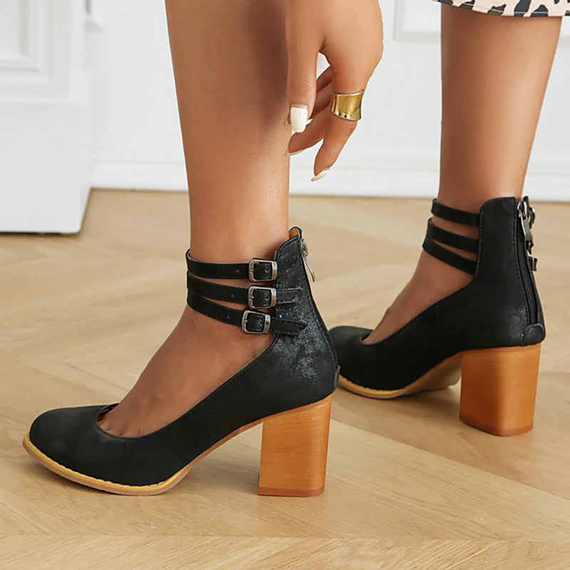 Heels For Women | Block Ankle Strap Design