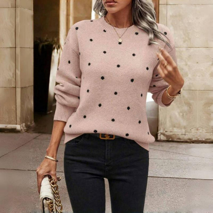 Sweater For Women | Dotted Round Neck