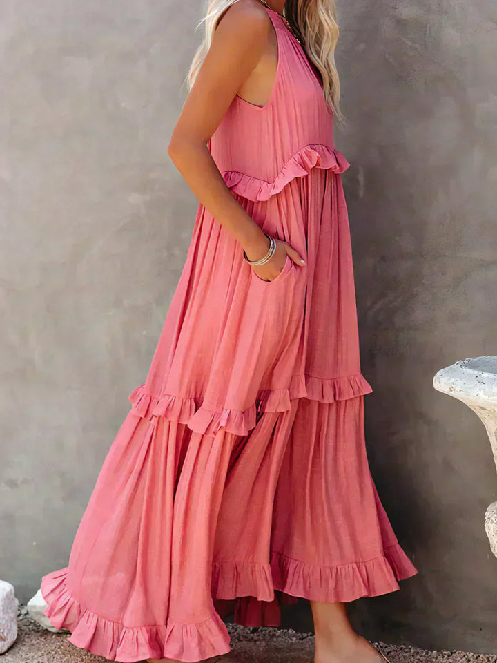 Maxi Dress for Women | Ruffle Detailing
