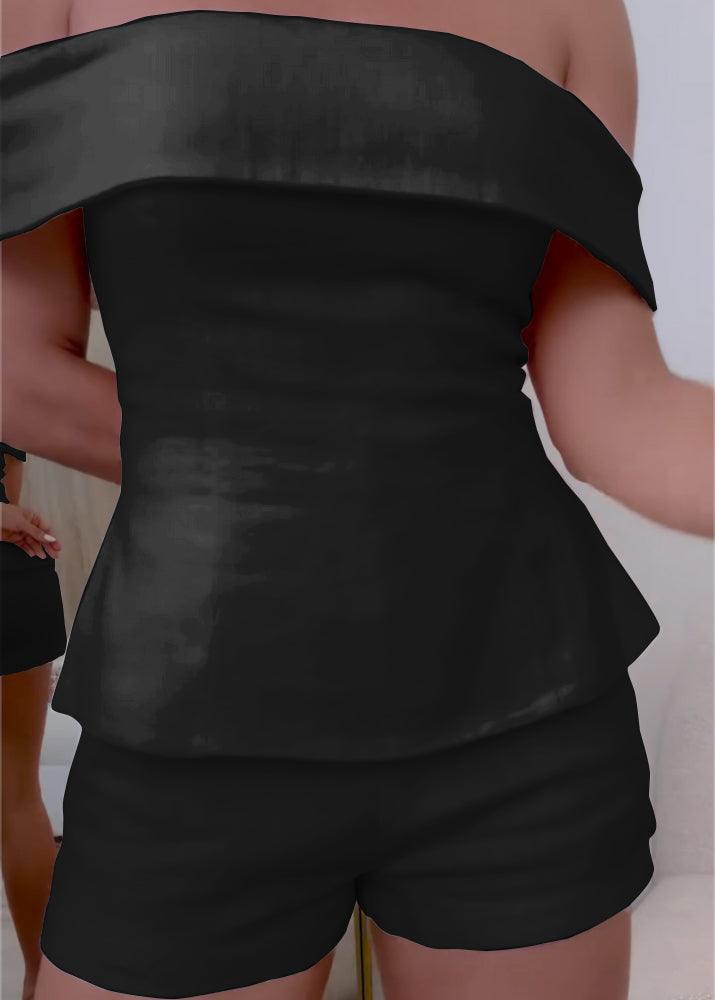 Women’s Two-Piece Set | Off Shoulder Top & Matching Shorts