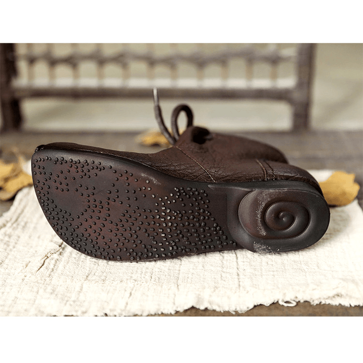 Boots for Women | Flat Lace-Up Ankle-Height