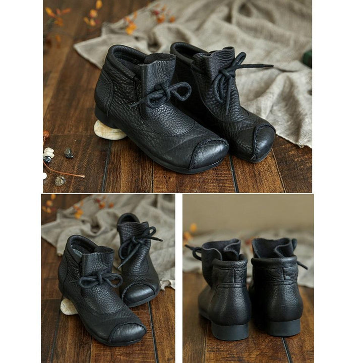 Boots for Women | Flat Lace-Up Ankle-Height