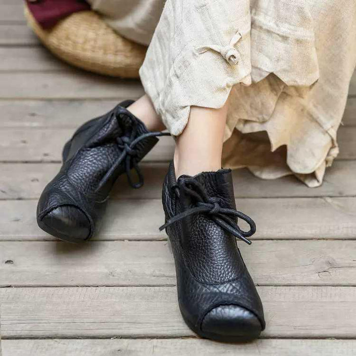 Boots for Women | Flat Lace-Up Ankle-Height