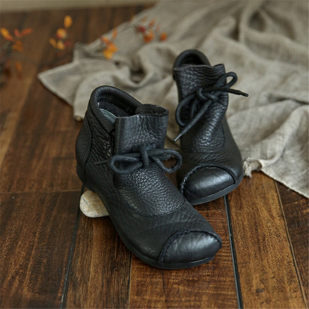 Boots for Women | Flat Lace-Up Ankle-Height