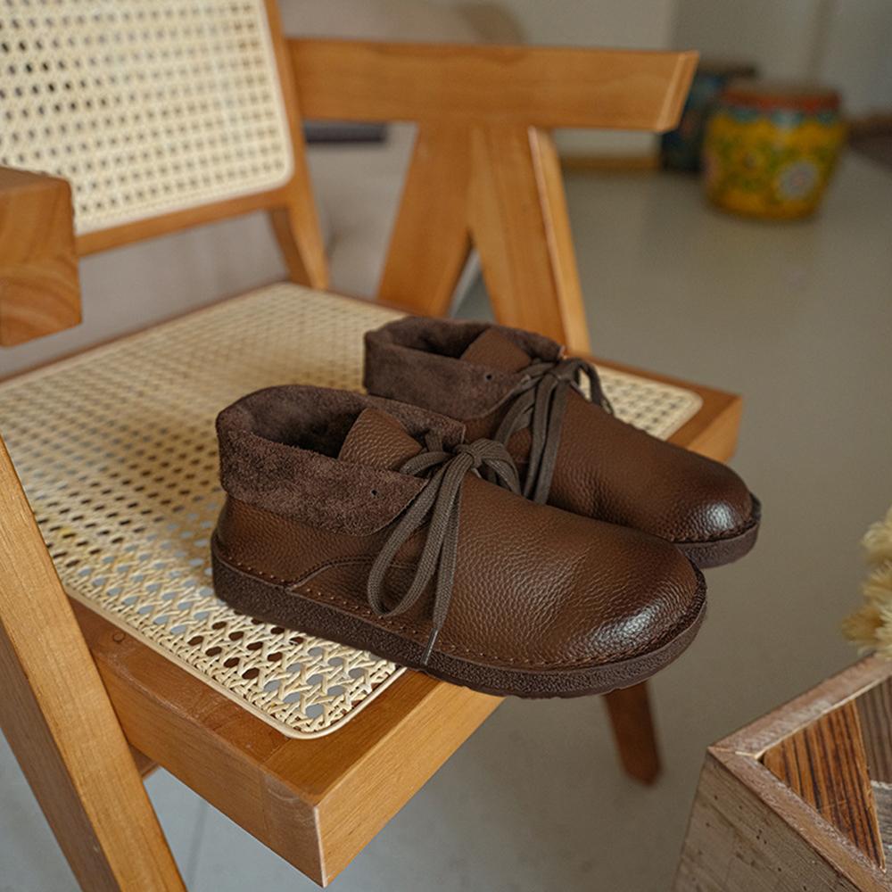 Boots For Women | Flat Sole Front Lace Ankle Style