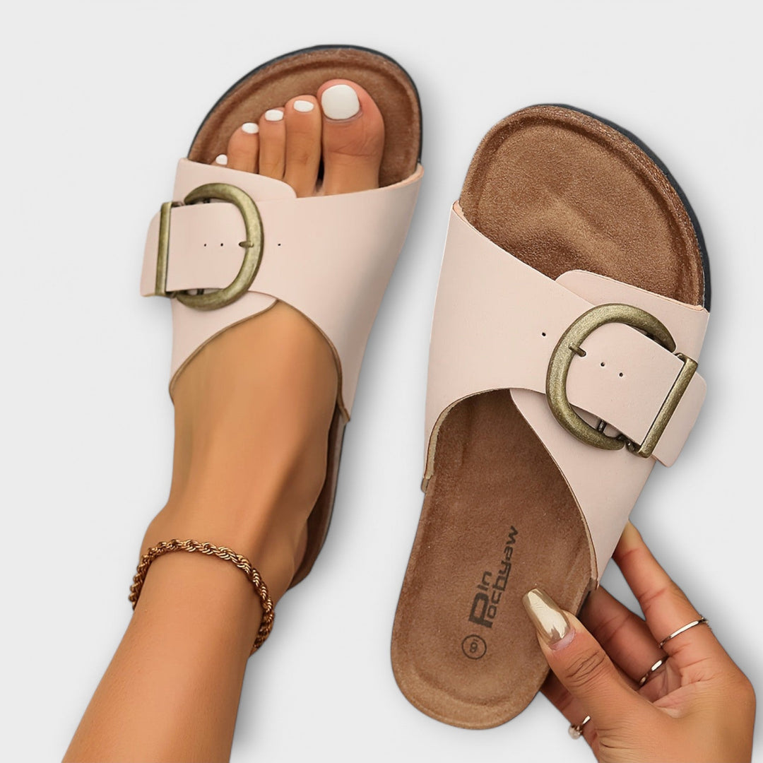 Sandals For Women | Flat Open-Toe Slide Style