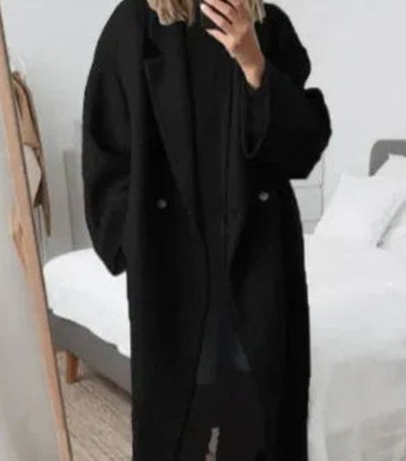 Carissa | Women's Oversized Relaxed-Fit Double-Breasted Long Coat