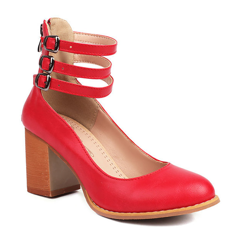 Heels For Women | Block Ankle Strap Design