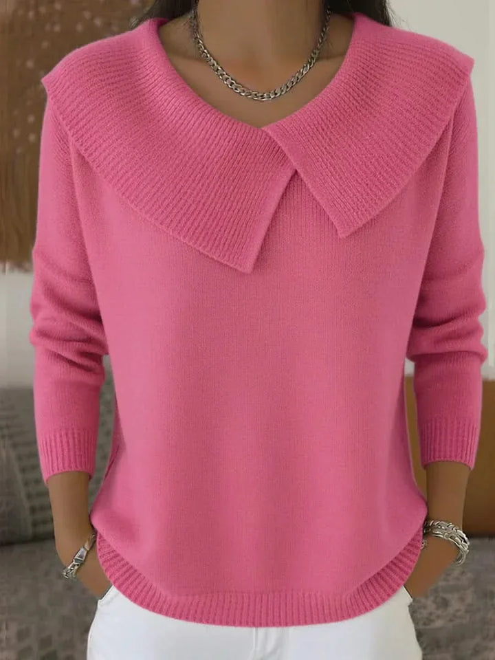 Women’s Sweater | Soft Ribbed Collar