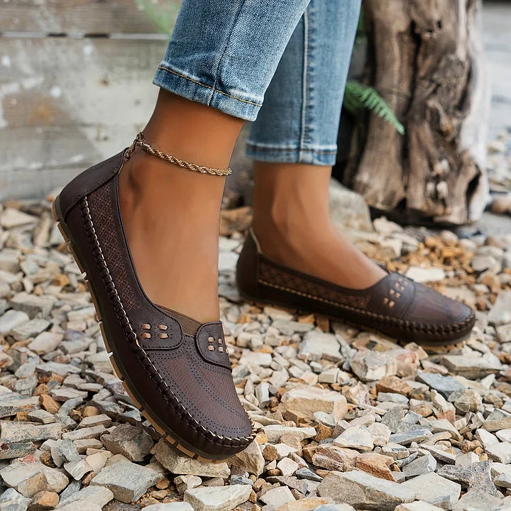 Loafers for Women | Flat Slip-On with Rounded Toe