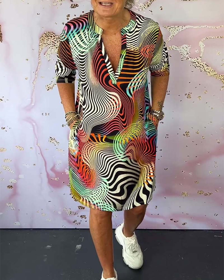 Women’s Dress | Casual Abstract Print