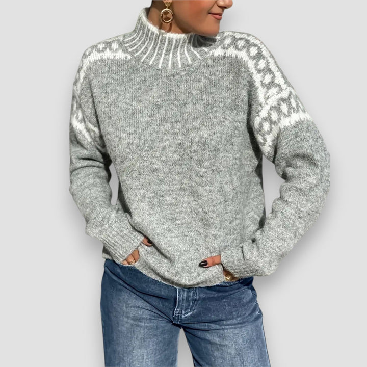 Sweater for Women | High Ribbed Neckline