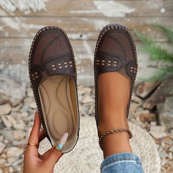 Loafers for Women | Flat Slip-On with Rounded Toe