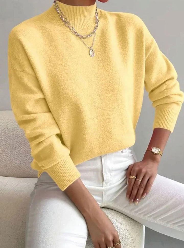 Davina | Women's Soft Ribbed Turtleneck Knit Winter Sweater