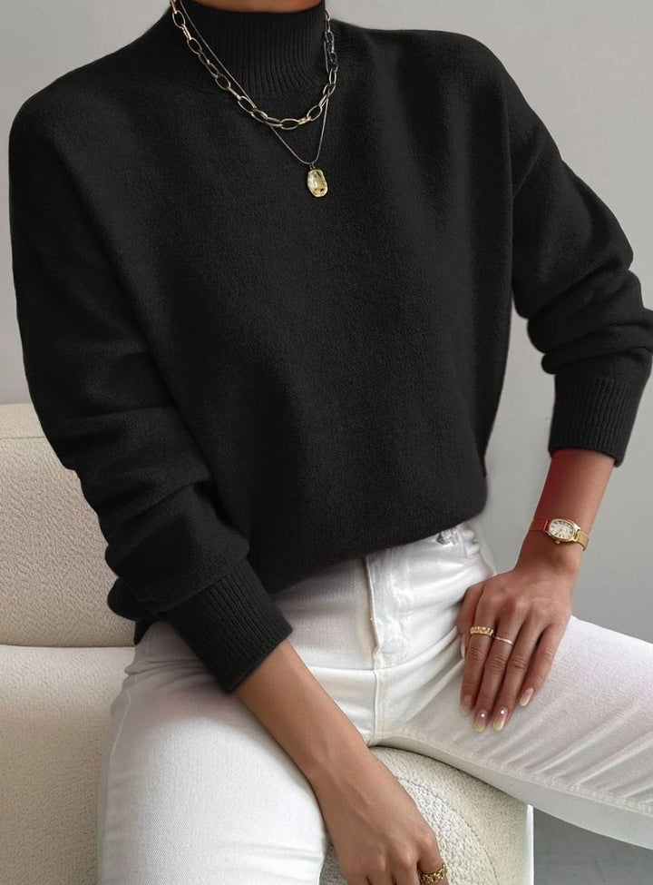 Davina | Women's Soft Ribbed Turtleneck Knit Winter Sweater