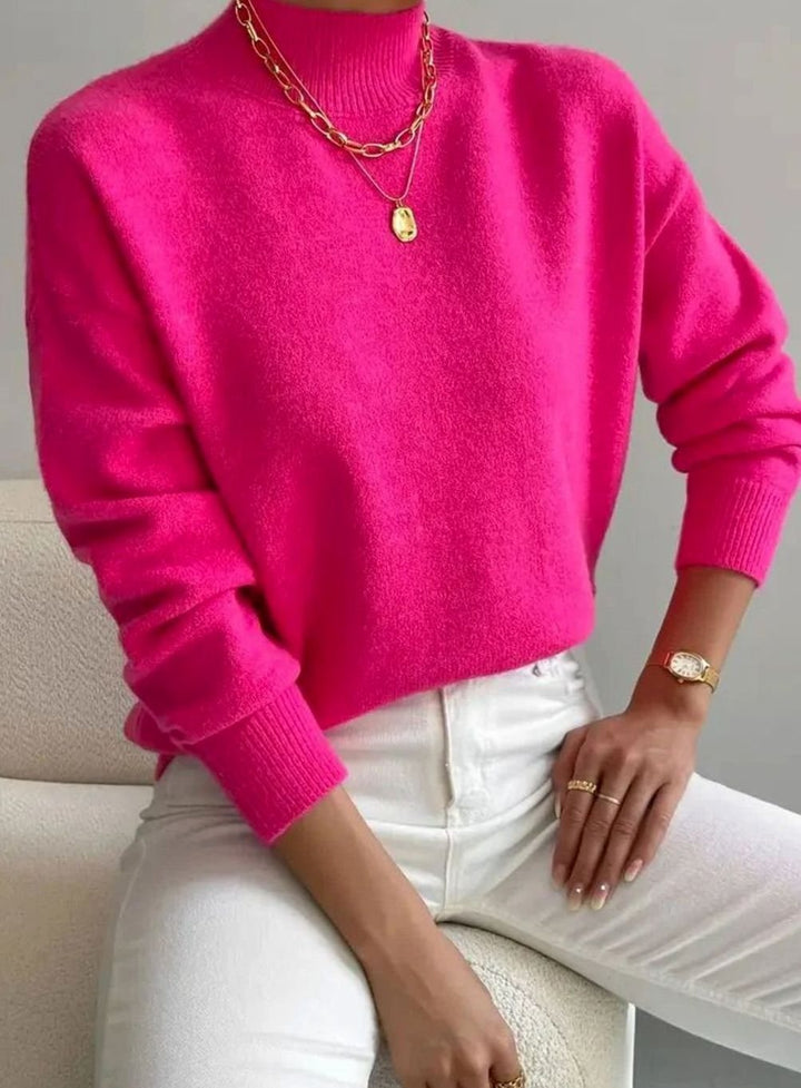 Davina | Women's Soft Ribbed Turtleneck Knit Winter Sweater