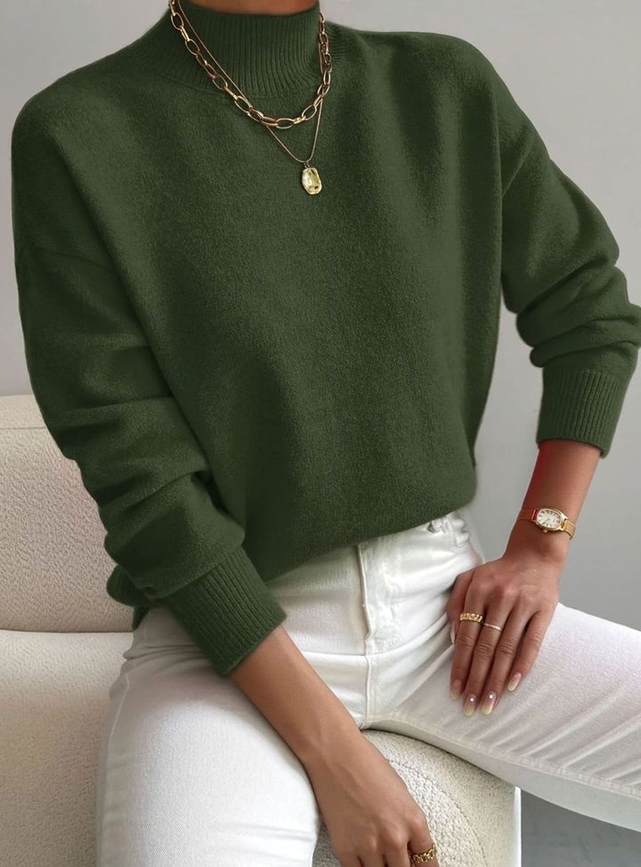 Davina | Women's Soft Ribbed Turtleneck Knit Winter Sweater