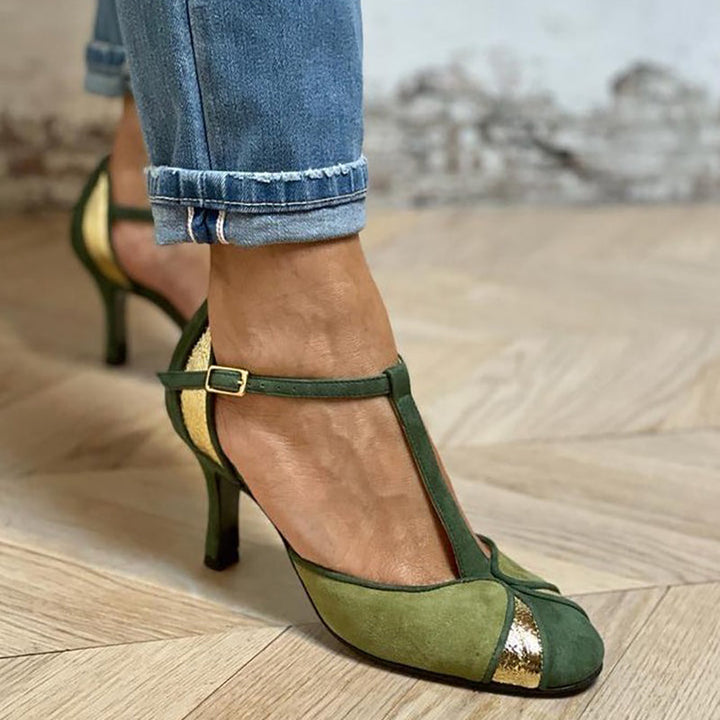 Women’s Heels | T-Strap With Ankle Buckle