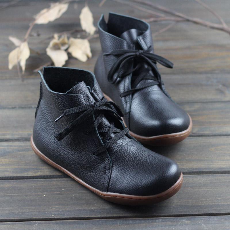 Boots For Women | Lace Up Ankle Flat Style
