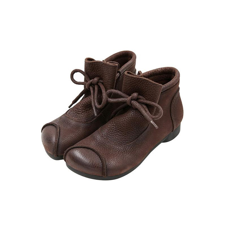 Boots for Women | Flat Lace-Up Ankle-Height