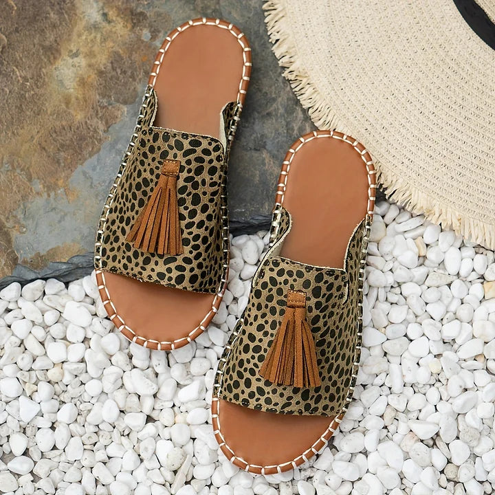 Sandals for Women | Open-Toe with Tassel Detail