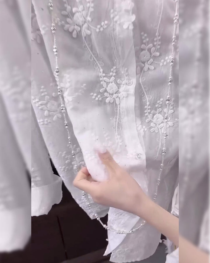Shirt For Women | Embroidered Drop Shoulder