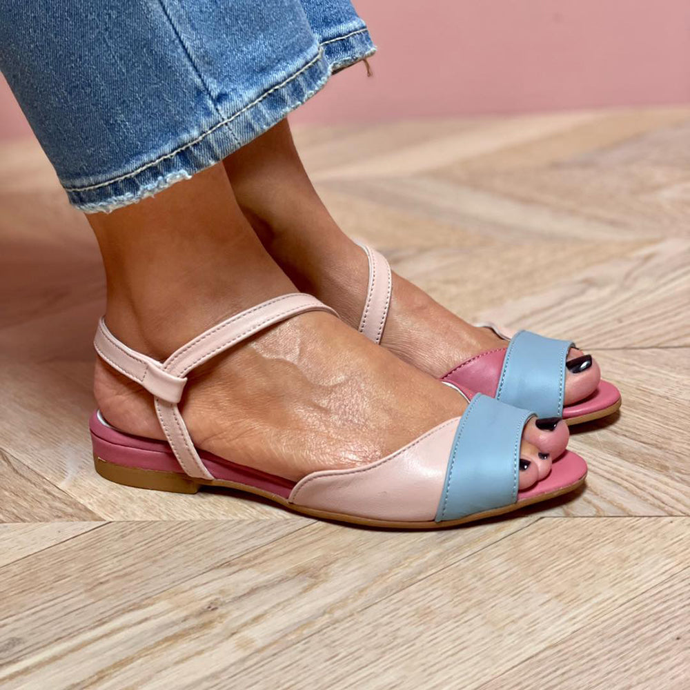 Sandals for Women | Flat Open-Toe with Ankle Strap