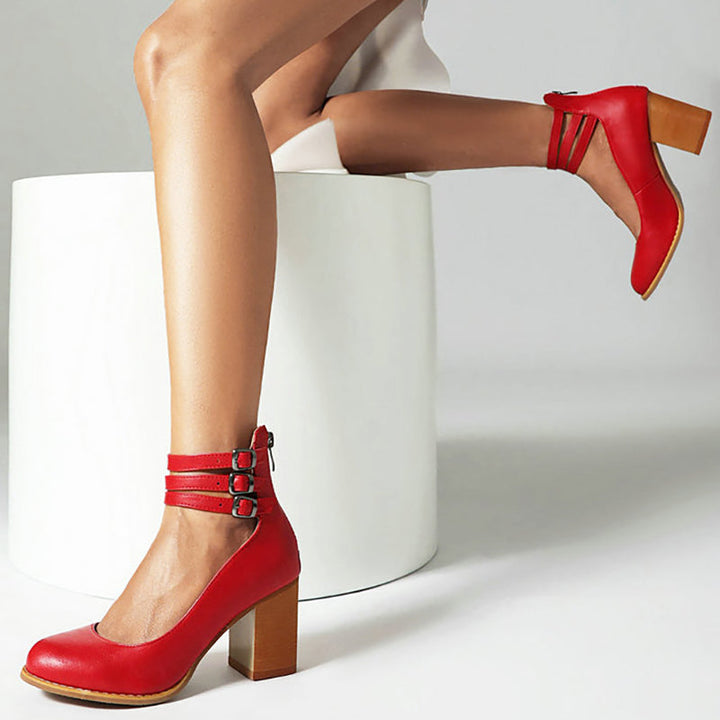 Heels For Women | Block Ankle Strap Design