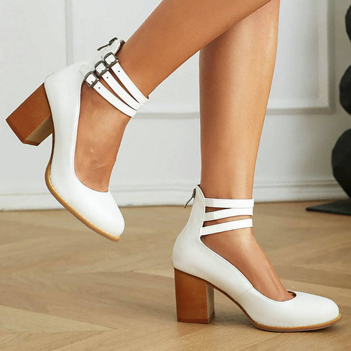 Heels For Women | Block Ankle Strap Design