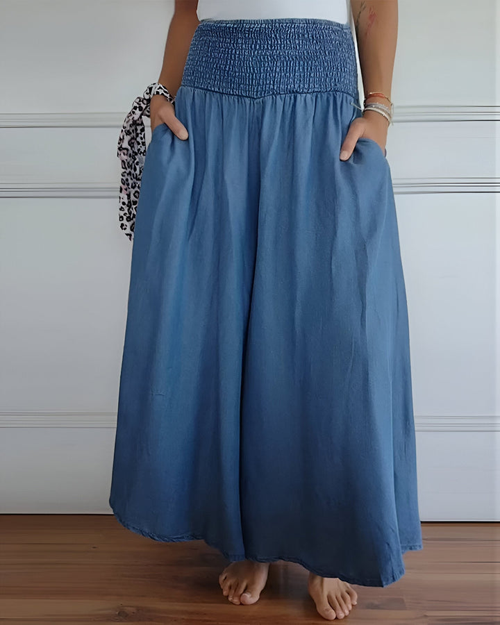 Women’s Pants | Smocked Waist Wide Leg