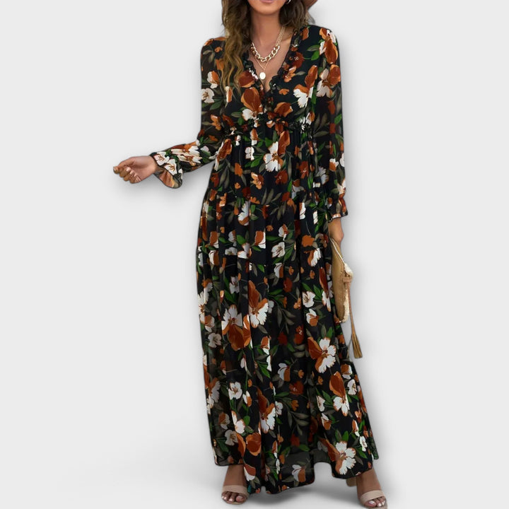 Women's Floral Maxi Dress | Pleat