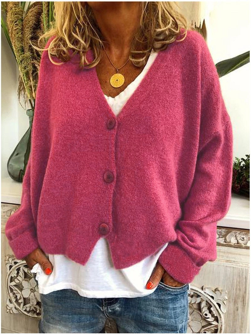 Women's Cardigan | V-Neckline Relaxed Fit