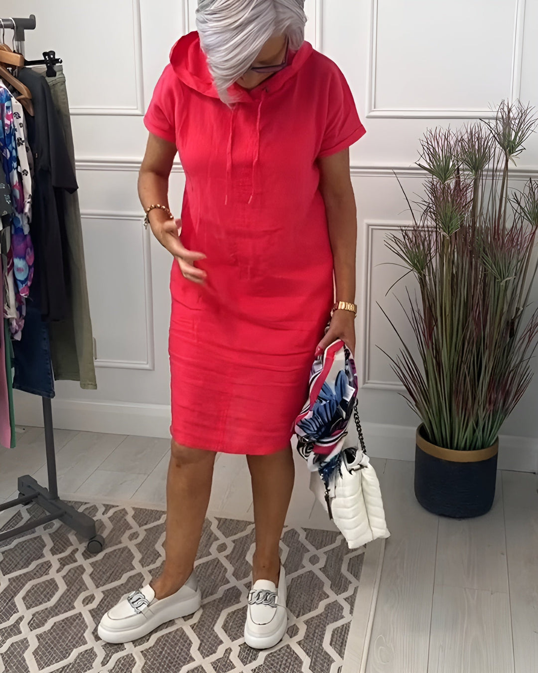 Casual Dress For Women | Midi Hooded Fit Design